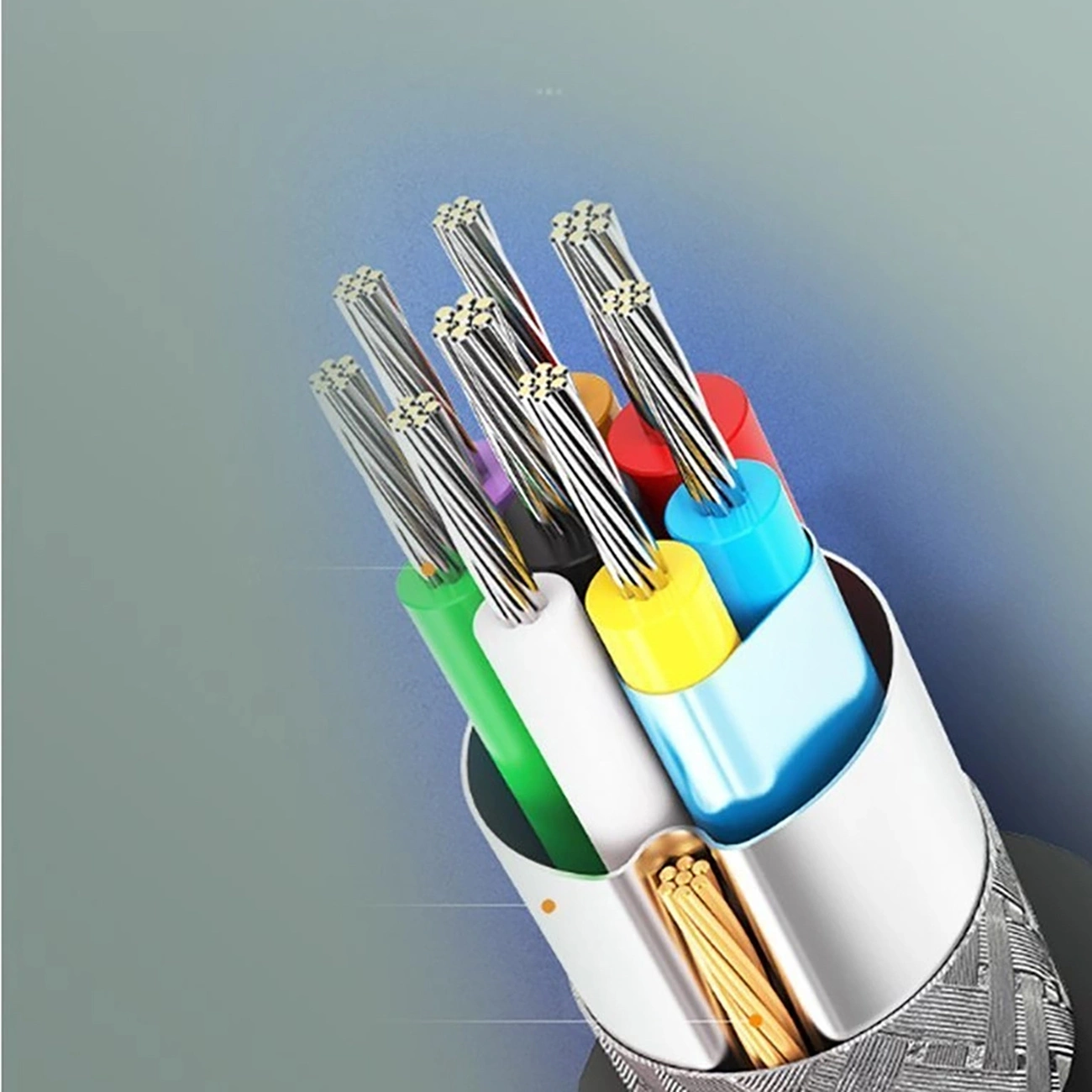 Cross-section of Ugreen US184 Cable